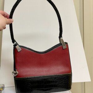 Red & Black Brighton Shoulder Bag EUC